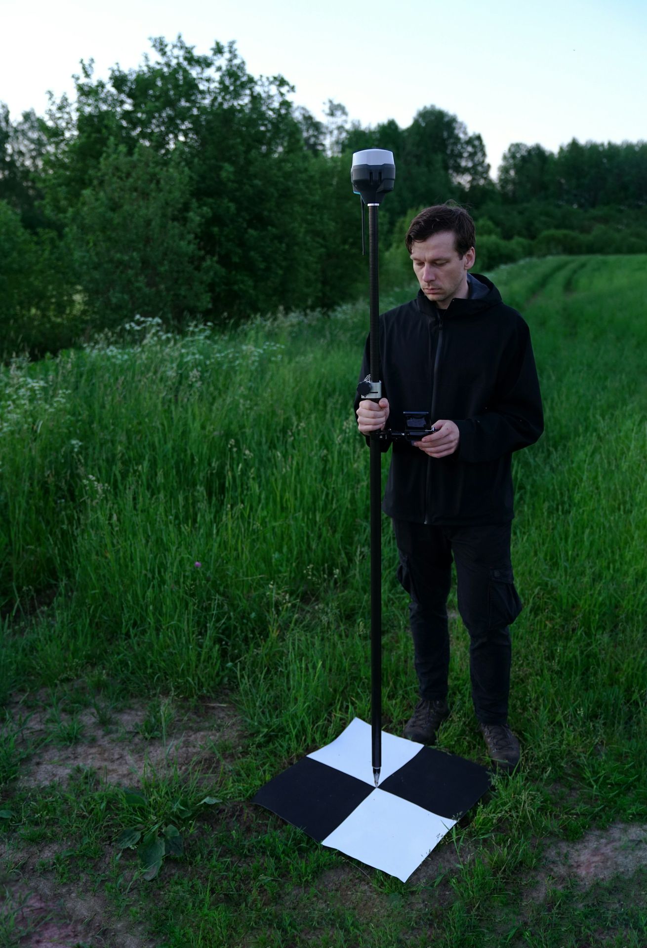 Levé GNSS sur le terrain